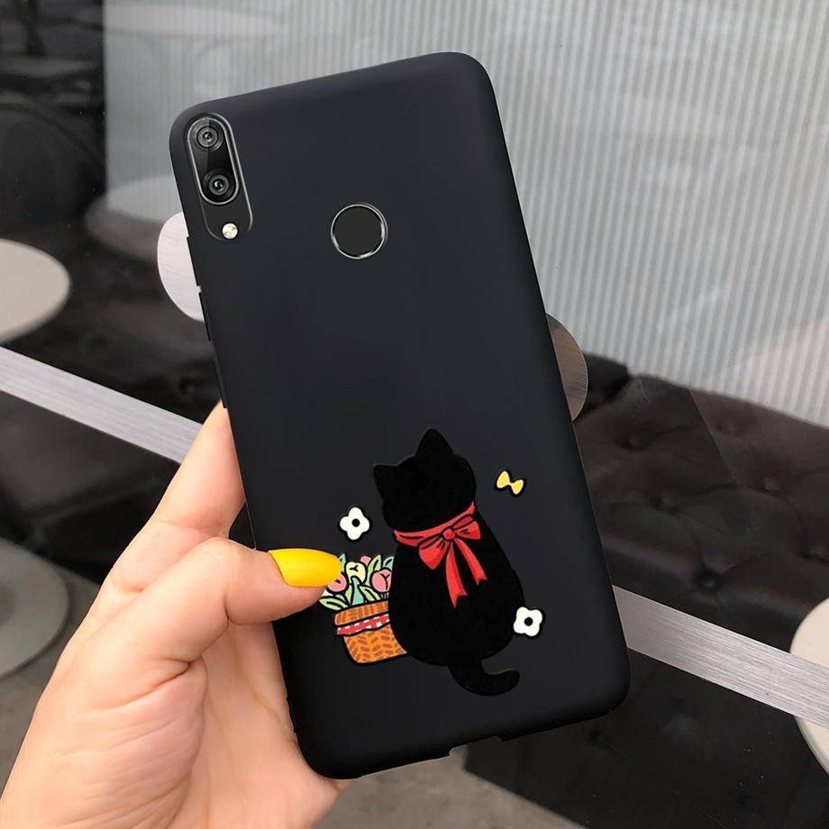 For Huawei Y7 2019 Case Soft TPU Phone Case Y 7 2019 Cover for Huawei Y7 Prime 2019 Silicone Coque Funda Matte Skily Back Shell
