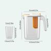 Convenient Water Kettle with Filter Cold Kettles Large Capacity Fruit Teapots Bucket Plastic Material Suitable for Travel