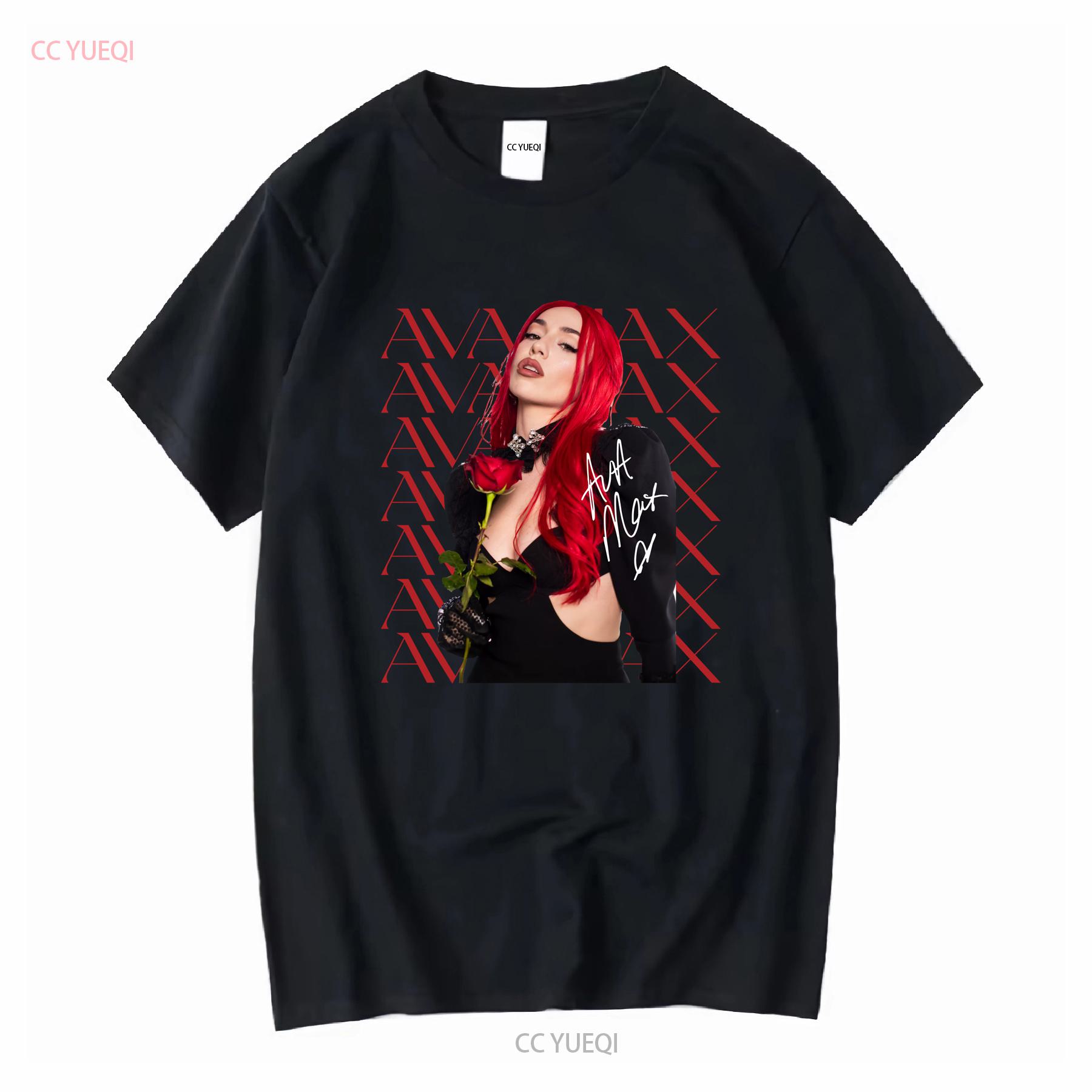 

New Popular Ava Max rose flower For Fans Classic T Shirt L132 vintage Washed Breathable streetwear graphic Soft Versatile 4XL