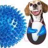Jucării pentru câini pentru animale de companie, pisică, cățeluș, jucărie cu sunet, minge de curățare a dinților care scârțâie, antrenament TPR, dinți pentru animale de companie, jucărie de mestecat, bile de spini, accesorii