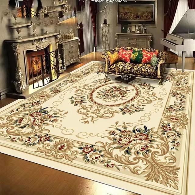 Koberce v evropském stylu červené barvy pro obývací pokoj, velký rozměr, pratelné, luxusní koberce do salonku, rohožka ke vstupním dveřím, protiskluzové, dekorativní rohožky do ložnice