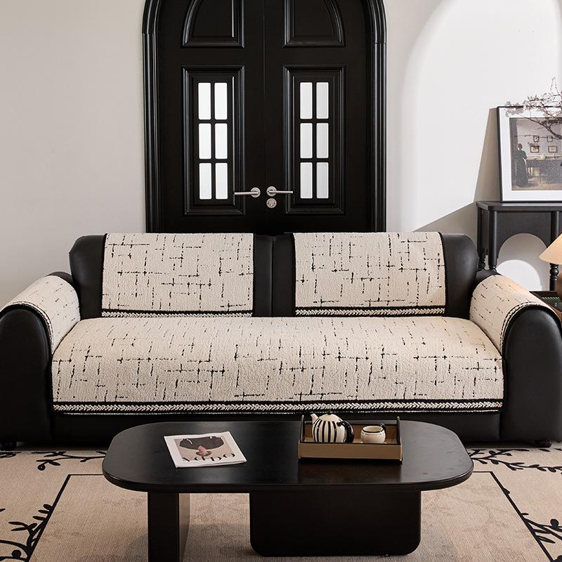 New Sofa Cushion Fixed Non-Slip Four-Season Universal Sofa Cover Cloth Straight Row One-Piece Advanced Seat Cushion