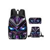 Mechanische Robots Print 3 Stuks/Set Rugzak met Schoudertassen, Etui voor Jongen/Meisje Beste Cadeau Cartoon Student Schooltassen