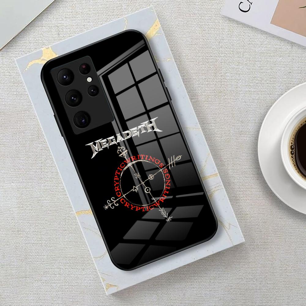 Band M-Megadeth Phone Case For Samsung S26 S25 Edge Ultra 23 22 21 20 Ultra Plus S24 Fe Glass Cover