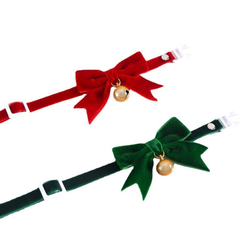 Pet Christmas Costume Collar Collar Festival Party Props Kitten Collar 2PCS Dropshipping