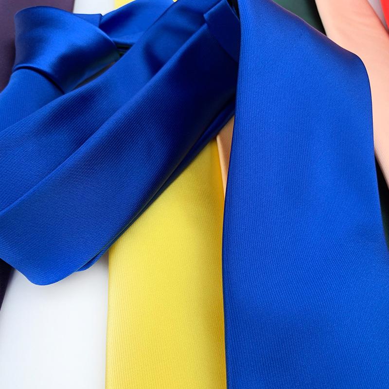 Classic Monochrome Satin Tie Business Casual Versatile Wedding Tie