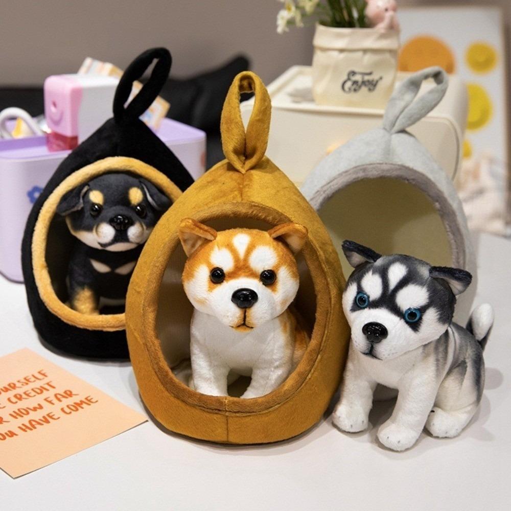 Soft Stuffed Animal Doll Detachable Husky Dog Doll Simulation Dog Plush Toy  Kids Birthday Gift