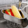Triangle Shape Stainless Steel Sink Drain Basket Triangular Sink Filter  Fruit Vegetable Drainer