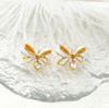 Korean Exquisite Versatile Bow Earrings Stud Earrings