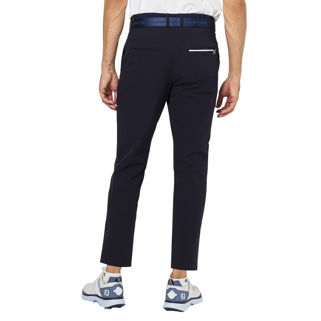FootJoy Men's Golf Ankle Pants, Seersucker, Dark Navy, Size M (FJ-S25-P03, 34743-M)