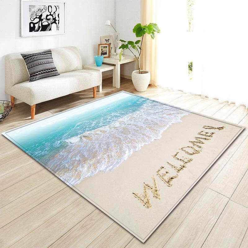 Living Room Bedroom 3D Three-Dimensional Network Carpet Floor Mat