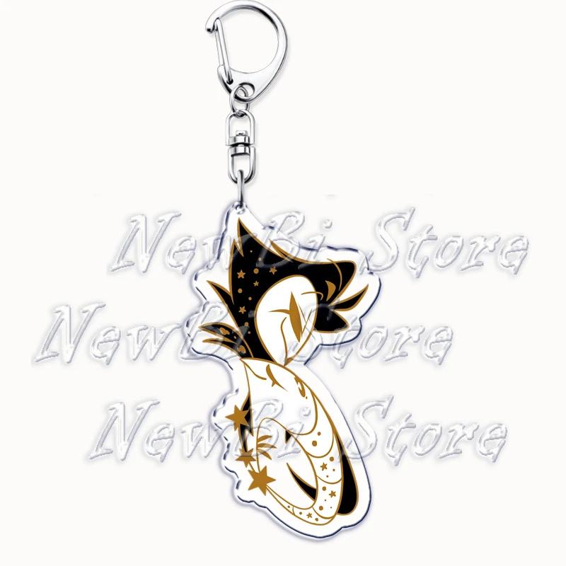 Cartoon Anime Series Helluva Blitzo Keychains Boss Keyring for Accessories Bag Pendant Key Chain Ring Jewelry Fans Friends Gifts