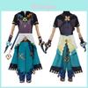 Atemberaubendes Genshin Impact Klee Cosplay Kostüm für Frauen mit Accessoires und Perücke
