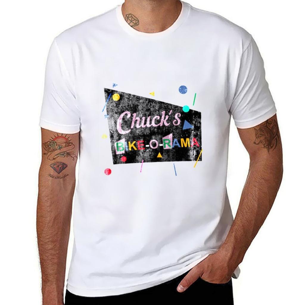 Pee Wee Herunisex Chucks Bikeorama Distressed Tshirt Standard Fit Solid Tee Shirt