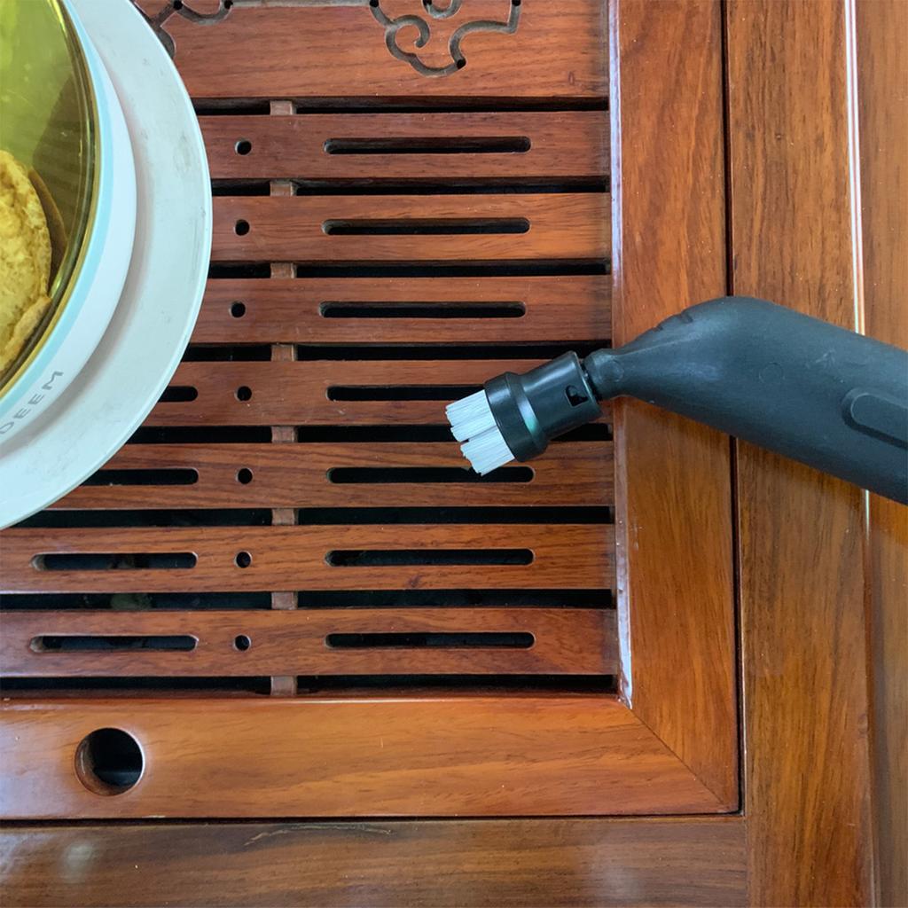 Steam Cleaner Round Brush Kit Replacement Dust Remove Steam Cleaning Brush for Karcher SC1/SC2/CTK10/SC3/SC4