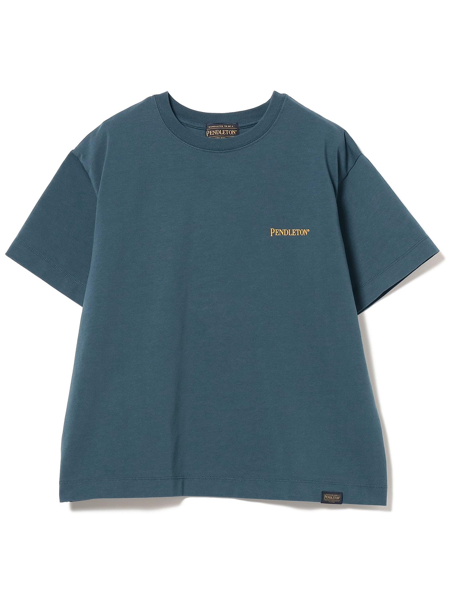 

B:MING LIFE STORE by BEAMS S/S TEE PENDLETON Back Print T-Shirt Women s Blue One Size