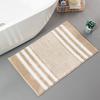 Bicolor Cationic Chenille Bathroom Cashmere Mat Bath Non-slip Carpets In Wash Basin Bathtub Side Floor Rug Shower Room Doormat Memory Foam 3D Pad