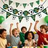 Soccer Birthday Party Decoration 10 Guest Disposable Dinnerware with Tablecloth Paper Plates Cup Napkin