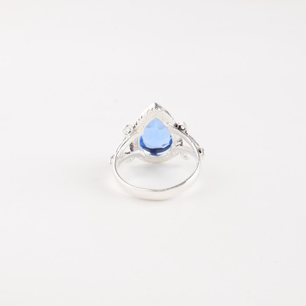 Tanzanite Gemstone 925 Sterling Silver Jewelry Handmade Blue Stone Ring For Her RR-57-4