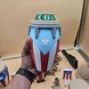 Puerto Rican Flag Conga Style 3D Printed Can Holder, Beverage Insulator, Lightweight 12oz Can Cooler for Parties Beaches Barbecues Caribbean Gift