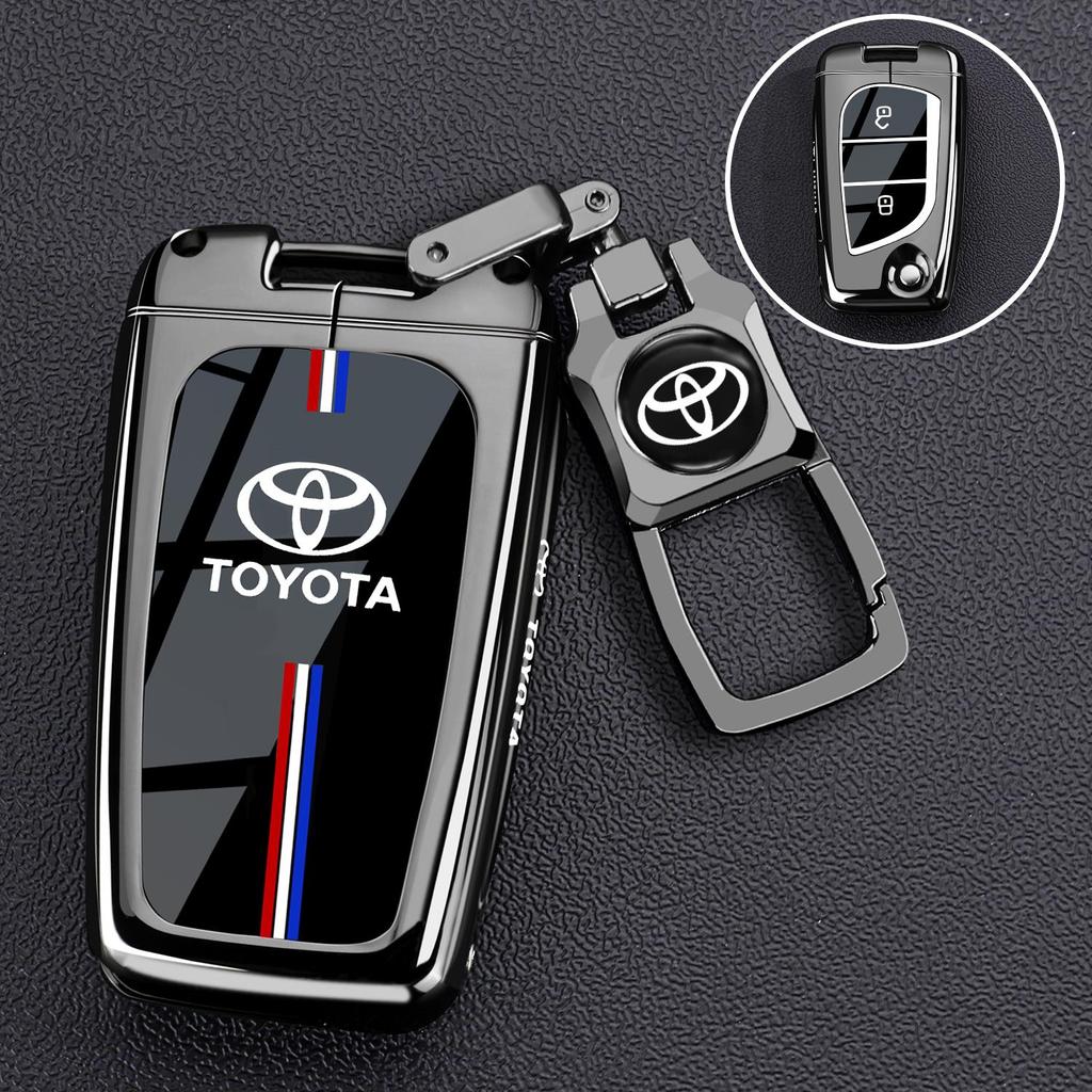 Transparent Car Key Fob Case Cover Black Key Case Shell Protector For Toyota For Sienna For Venza For Car Accessories