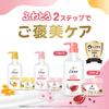 [Set] Dove Körperseife Fluffy & Creamy Körperwaschmittel Granatapfel & Sheabutter 450g + Peeling Granatapfel & Sheabutter Cremiges Peeling Körper 298g (Peelt,