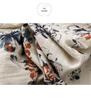 Xin Xing Cotton Linen Pastoral Print Dress: Soft, Gentle, Loose Fit for Spring and Autumn