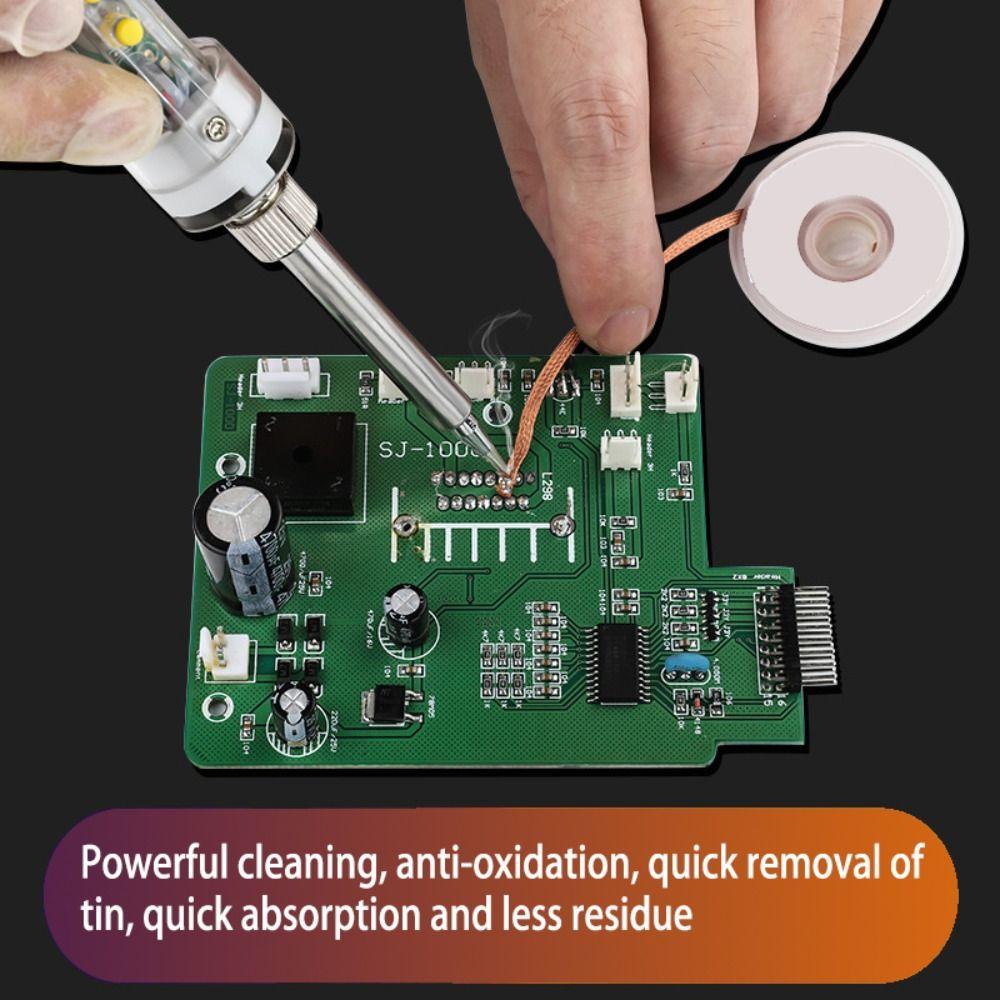 Tin Sucker Desoldering Braid Wick Wire Tin Removal Low Residue Solder Remover  Soldering