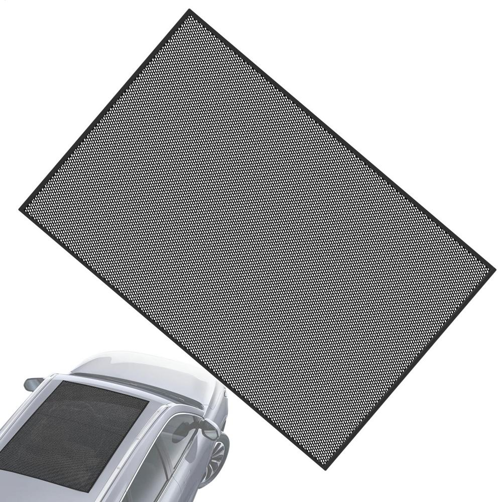 car Sunroof Cover Magnetic Breathable Car Sun Shade Anti-Fly Automotive Auxiliary Parts For Driving Sleeping Outdoor Camping