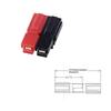 Connecteurs de Poteau d'Alimentation 15A 30A 45A Rouge Noir Assemblage Facile pour Batterie de Bateau Projets d'Entretien DIY Automobile