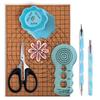 JUYA Quilling Kit 960 Sheets of Paper and 14 Tools Blue Tool Width 3mm