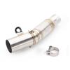 Auspuff Mittelrohr Fluchtadapter Verbinden universell 60mm Schalldämpfer Für YAMAHA YZF R6 2006 - 2023 Slip-on