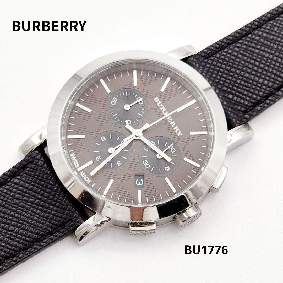 Used BURBERRY BU1776 Brown Dial Chronograph Watch Burberry Quartz Operation