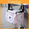 Charmante Leinwand-Kinderwagen-Organizer-Tasche mit Baby-Aufbewahrung in Blumenmustern