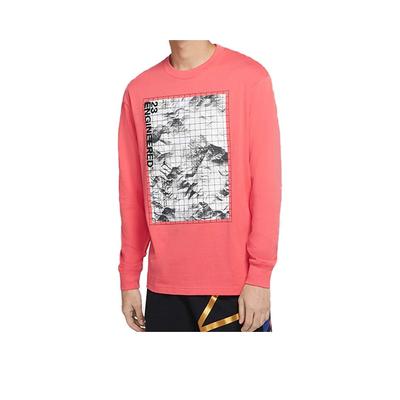 23 Engineered Casual Long Sleeve T-Shirt Men Tops Ember-Red CT3658-850