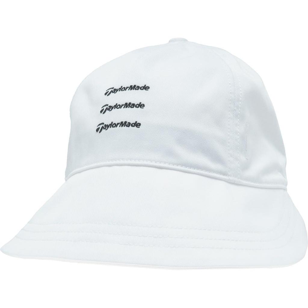 TaylorMade Women's Wide Brim Hat, White, Free Size (55-57cm), 2015 Spring/Summer 2025, UN582