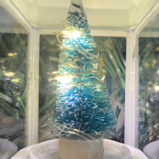 Large Christmas Wreath with Bow Ribbon Christmas Balls Lighted Artificial Pine Branches