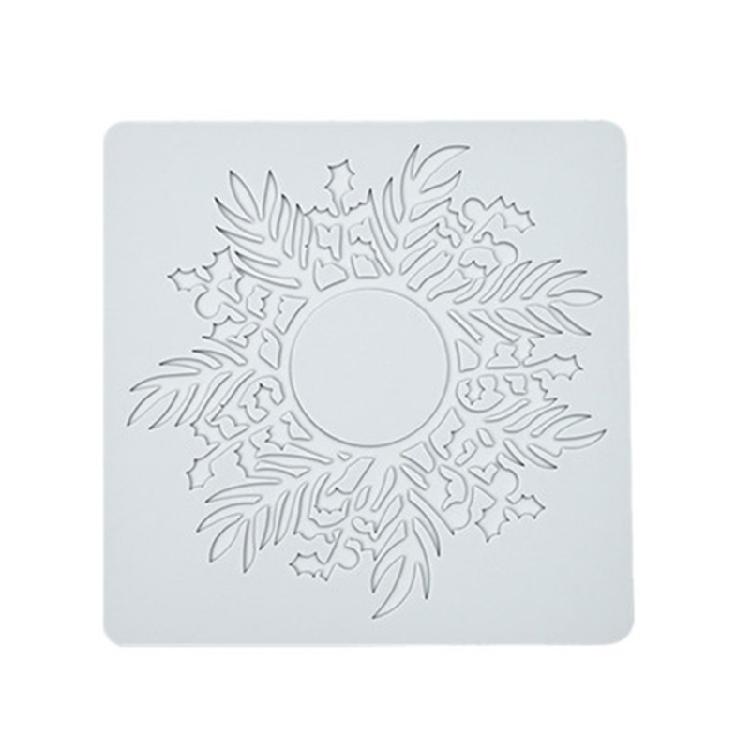 

Elegant Lace Pattern Molds Christmas Theme Cake Border Decorations Kitchen Bakings Tool Fondants Moulds Silicone Texture