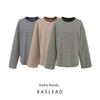 Kaslead New Women Clothes Western Style Fashion Simple and Versatile Leisure Stripe Long Sleeves Shirt