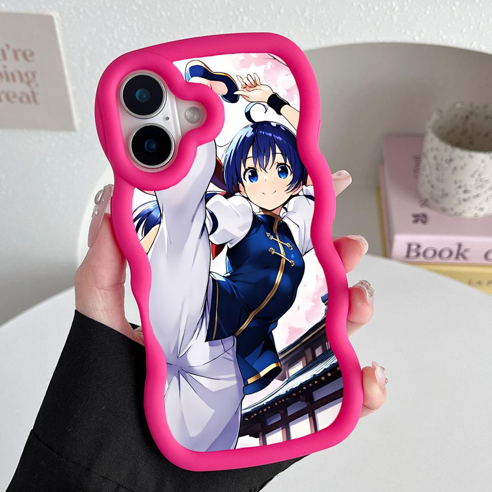 Fatal Fury Hotaru Futaba Phone Case for iPhone 17 16 15 14 13 12 11 Air Pro Max Plus Wavy Edge TPU Colorful Cover Pretty Luxury