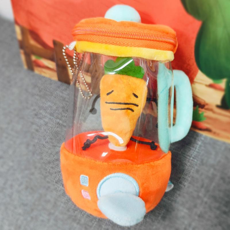 cute Stuffed Plush Toys Stuffed Carrot Juicer Doll Toy Decor Carrot Juicer Shape Decoration for New Year Children's Day Birthday