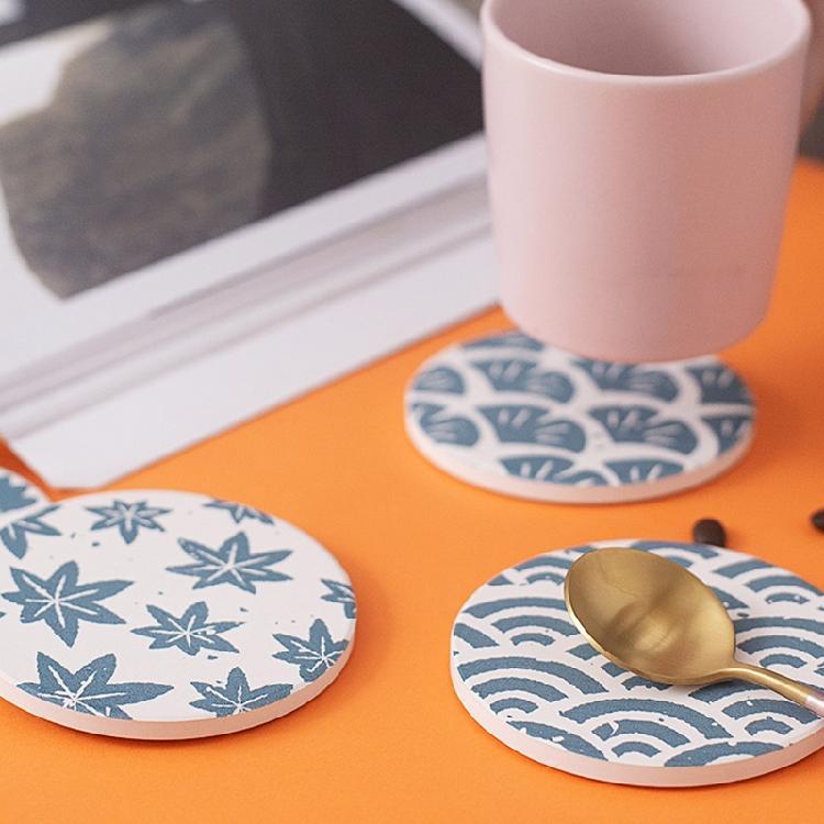 Diatom Mud Coaster Absorbs Cutlery Insulation Anti-scalding Coaster Table Decor