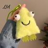 Flauschiges Cartoon-Hängeornament Niedlicher Tier-Plüsch-Schlüsselanhänger mit großen Augen, Dreieckiges Monster-Anhänger für Plüsch-Schlüsselanhänger Kinderrucksack, Weicher Taschenanhänger,