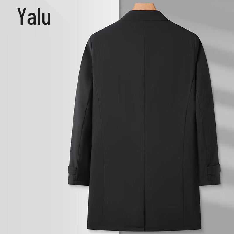 Men's Mid-Length Turn-Down Collar Quilted Jacket