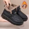 Warm Women's Cotton Boots Winter Shoes Versatile Soft Soled Snow Boots with Velvet Cotton Shoes for Women