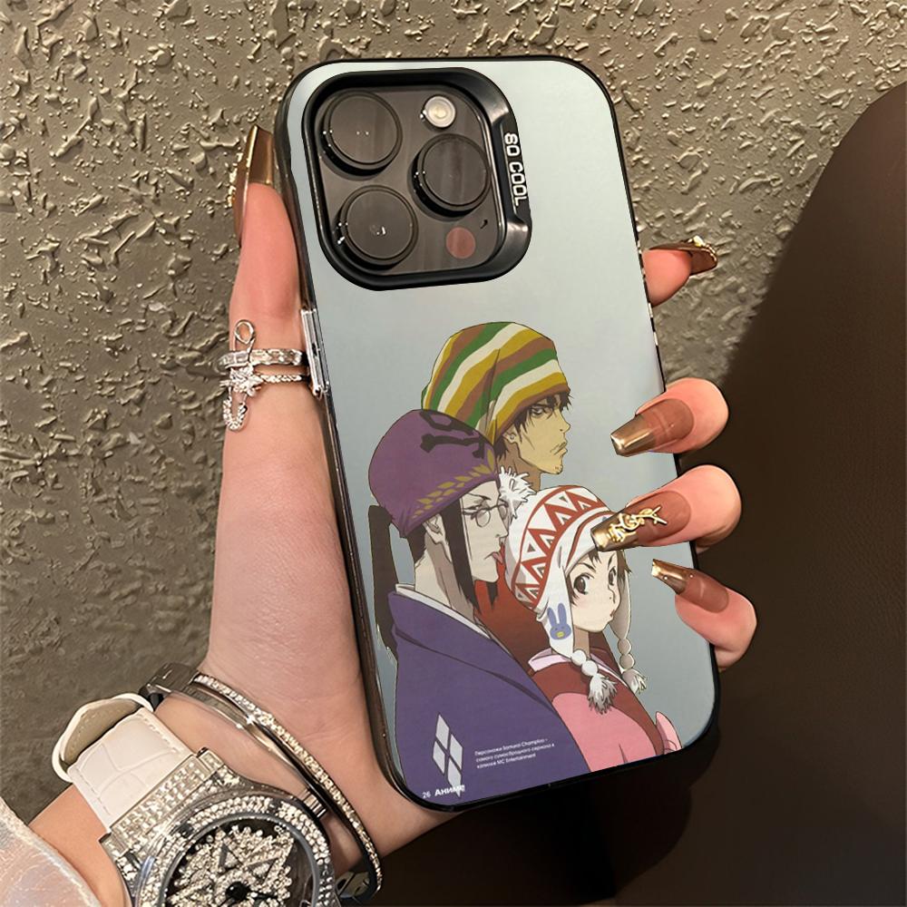S-Samurai C-Champloo Anime Phone Case For iPhone 16,15,14,13,12,11,Pro,Max,Plus,Mini,XS,SE Anti Fall Black Matte Hard Bumper