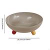 Fruit Bowl Decorative Modern Stylish Dessert Display Plate Round Footed for Living Room