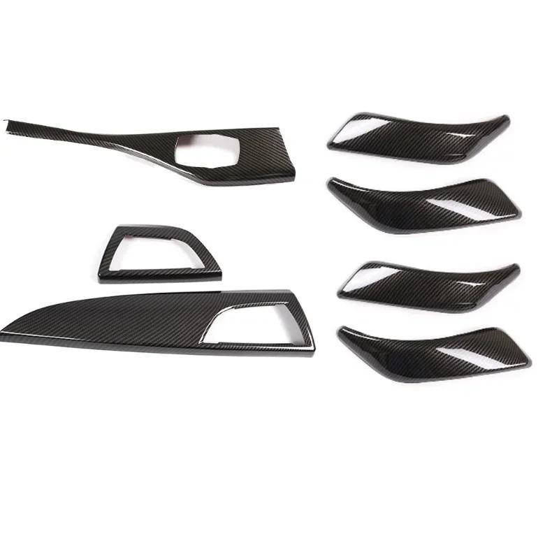 For BMW 1 2 Series F20 F21 F22 F23 116I 2012-18 ABS Carbon Fiber Car Multimedia Button Panel Trim Cover Interior Car Accessories
