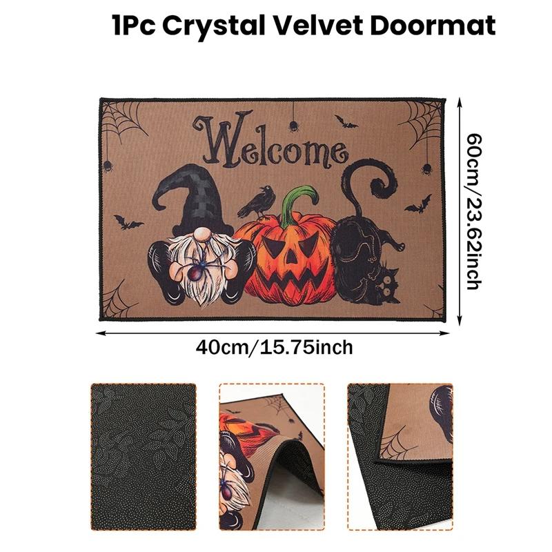 

Halloween Doormat Durable And Easy To Clean Halloween Home Decor, Suitable For Bedrooms, Kitchens, Entrances, Etc. 40x60cm 16x24inch