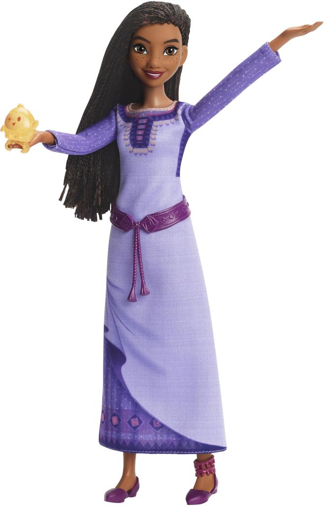 Mattel Disney Asha of Rosas Sings Wish Fashion Doll & Star Figure - Poseable with Removable Clothing - Sings "This Wish" in English
